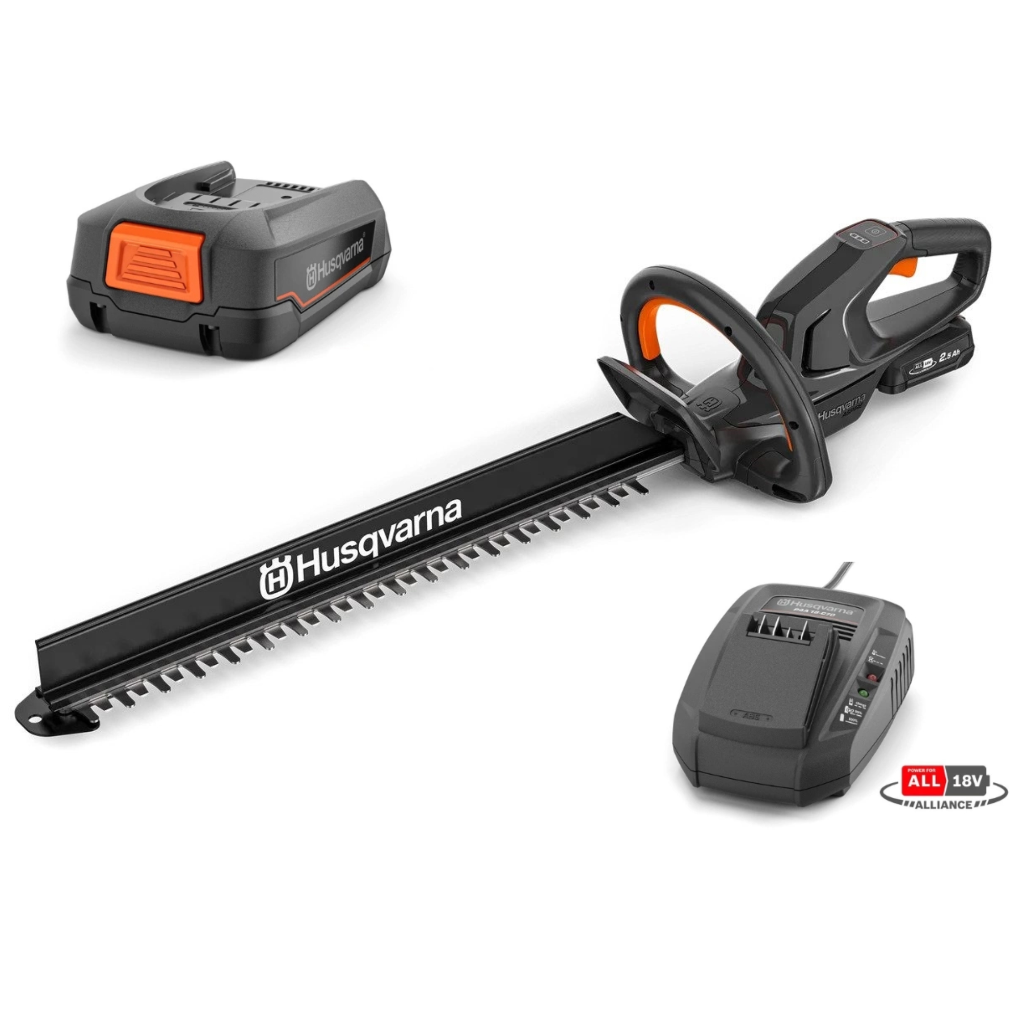 Wydajne akumulatorowe nożyce do żywopłotu z inteligentnym łapaczem ścinków i hakiem do przechowywania