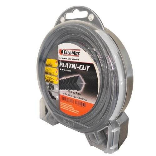 Żyłka Oleo-Mac Platin-Cut 2.7 mm x 15 m - kwadrat / ząbkowana