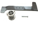 Zestaw serwisowy nóż, uchwyt, śruba noża kosiarki Oleo-Mac G44 / GV44 z napędem