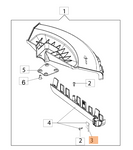 Nożyk grzebienia osłony głowicy kosy Oleo-Mac Sparta