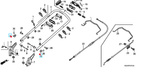 Oryginalna dźwignia blokady rączek kosiarki Honda HRG / HRX (53125-VL0-B00ZA)