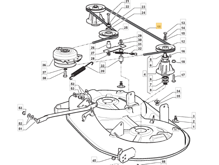 Oryginalny pasek noży traktorka Stiga Tornado 98 cm (135061504/0)