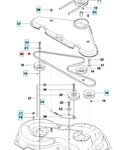 Oryginalny pasek noży agregatu 112 cm Husqvarna Rider (5895146-01)
