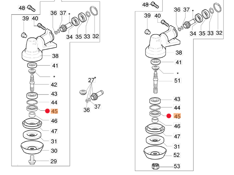 Oryginalny uszczelniacz przekładni kątowej wykaszarki Oleo-Mac Sparta (3050018)
