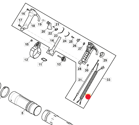 Wiązka przewodów dmuchawy Stiga BL980 / SBP375 (118804490/0)