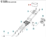 Oryginalny filtr powietrza silnika Husqvarna HV 586AE / HV635AE (5311471-10)