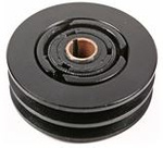 Sprzęgło odśrodkowe zagęszczarki - wałek 19 mm, dwa paski 13 mm