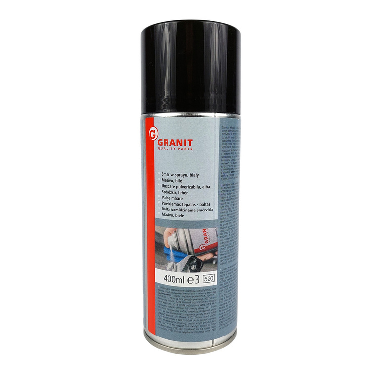 Uniwersalny biały smar w sprayu Granit 400 ml