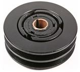 Sprzęgło odśrodkowe zagęszczarki - wałek 25 mm, dwa paski 17 mm