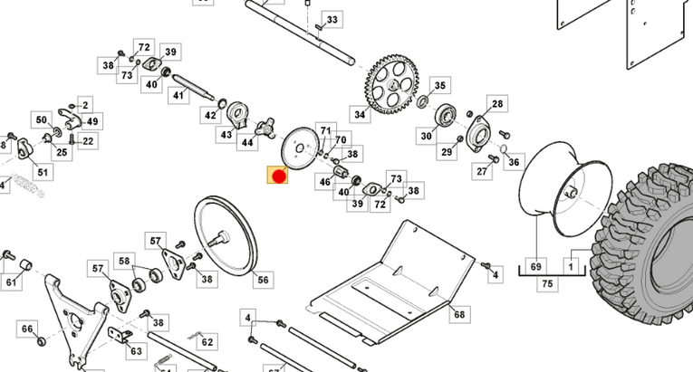 Tarcza koła ciernego zamiatarki  Stiga SWS (118820635/1)