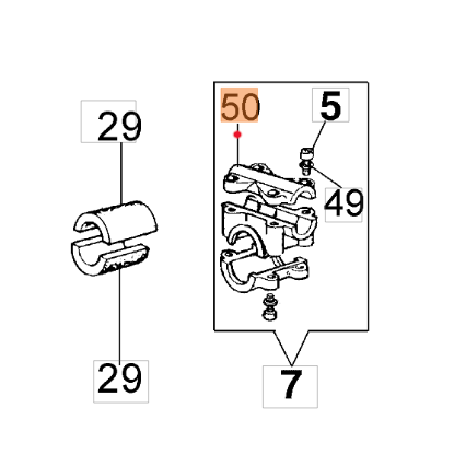 Pokrywa górna uchwyt wykaszarek Oleo-Mac (072700264CR)