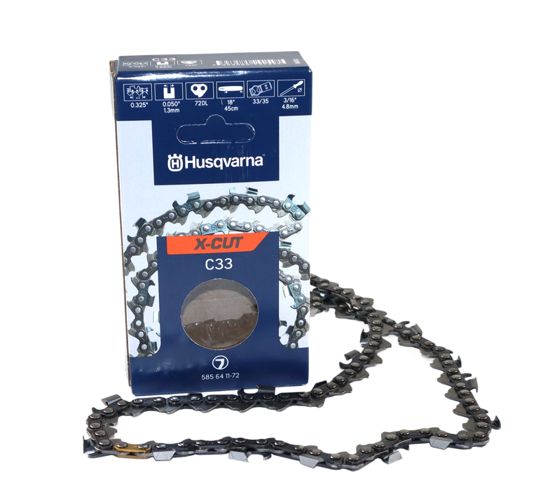 Łańcuch tnący Husqvarna C33 .325 1,3 mm 72 ogniw - pełne dłuto