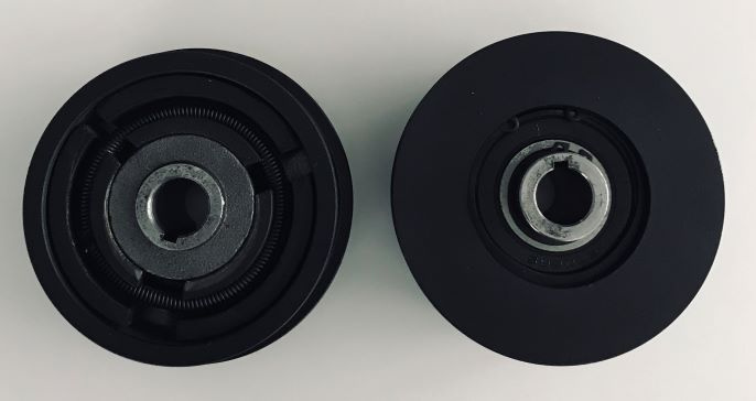 Sprzęgło odśrodkowe zagęszczarki - wałek 19 mm, pasek 10 mm