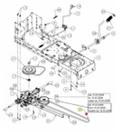 Pasek jazdy traktorka MTD / Bolens / Gutbrod