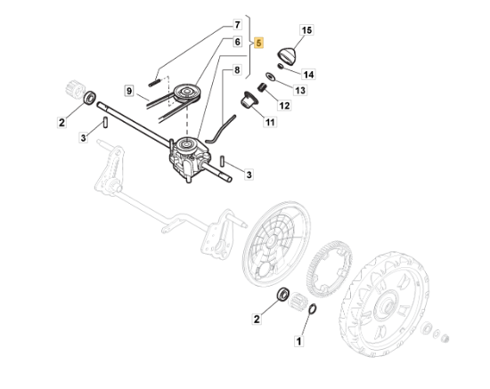 Przekładnia napędowa kosiarki Stiga Combi 48
