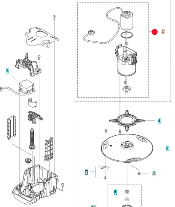 Oryginalny silnik noży kosiarki Husqvarna Automower NERA 320 / 430 / 450 (5312609-01)