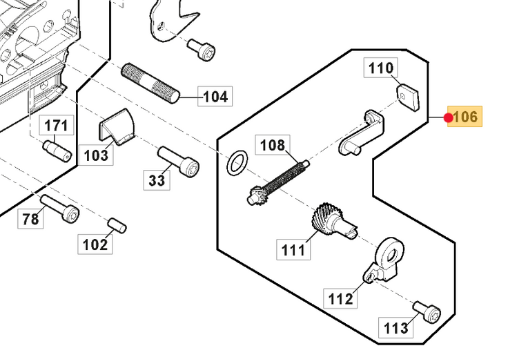 Oryginalny kompletny napinacz łańcucha pilarki Stiga SP / CS (118804928/1)