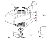 Oryginalne koło linowe rozrusznika silnika Stiga WBE / WM / SA (118550778/0)