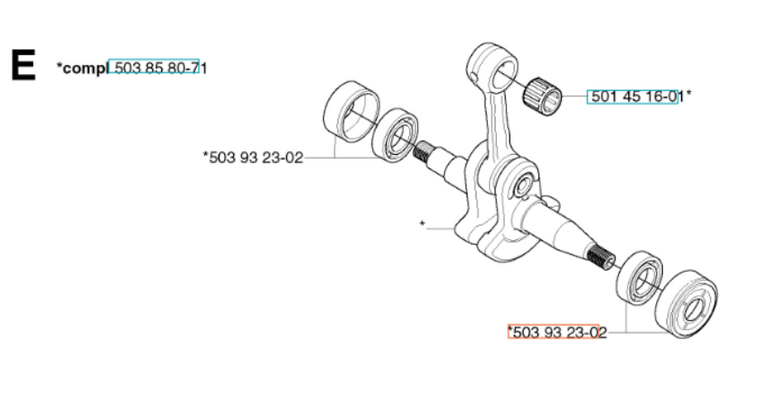 Łożysko z uszczelniaczem pilarki Husqvarna 340 350