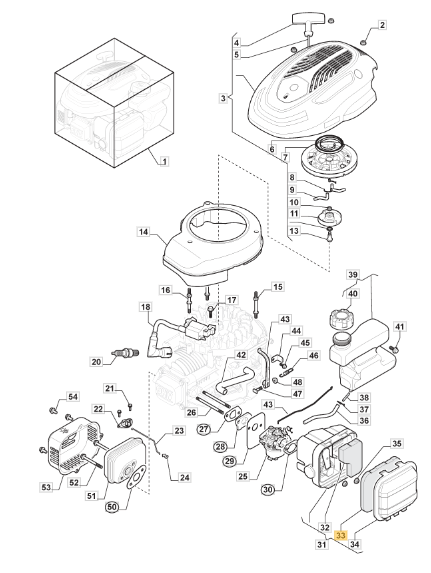 Oryginalny filtr powietrza Stiga Collector 48 Combi 48 SRC36V (118550945/0)