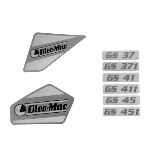 Zestaw naklejek pilarki Oleo-Mac GS 371 GS 451 (50180202)