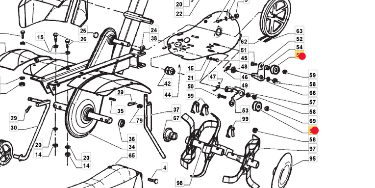 Oryginalne koło pasowe napinacza glebogryzarki Stiga Silex 75 (1483-2004-01)