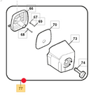 Kompletny filtr powietrza dmuchawy Stiga (118804970/0)