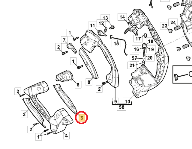 Pokrywa podstawy dmuchawy Stiga SBL 327 (118803093/0)