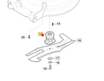 Oryginalny uchwyt noża 22,2 mm do kosiarek Stiga Twinclip 50 / 55 (122465638/2)