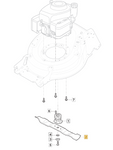 Oryginalny nóż do kosiarki Stiga Combi 55 SQ / Combi 955 (1111-9277-02)