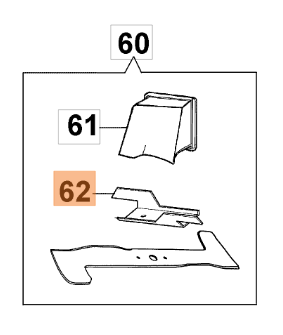 Nakładka mieląca na nóż kosiarki Oleo-Mac G / Max (66060170BR)