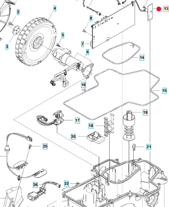 Oryginalna płytka / sensor kosiarki Husqvarna Automower 105 (5928519-01)