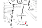 Oryginalny nóż prawy traktorka Oleo-Mac OM 124J (SGS532050422673)