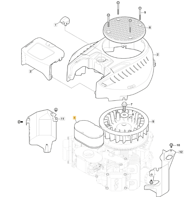 Filtr powietrza traktorka Stiga Alpina Castelgarden V-Twin