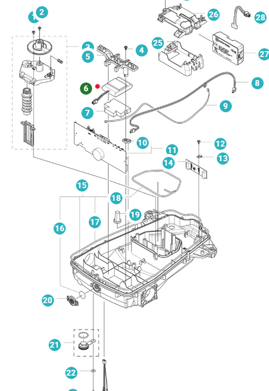 Oryginalny akumulator Robotic kosiarki Husqvarna Automower 310 - 320 (5895862‑01)
