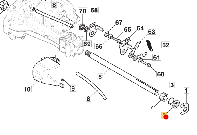 Oryginalny uszczelniacz osi przekładni hydrostatycznej Loncin LXHT20
