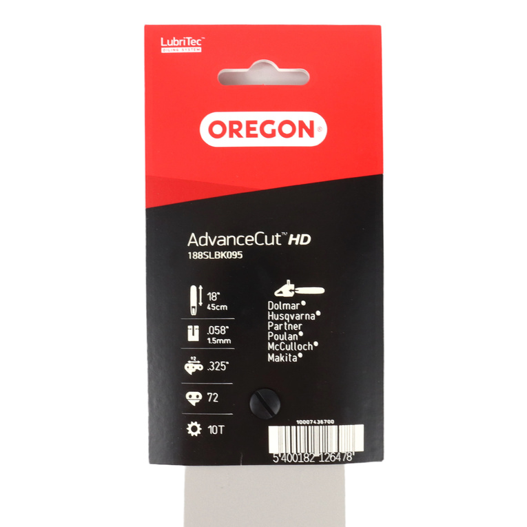 Prowadnica Oregon AdvanceCut HD 18" .325" 1,5 mm 72 ogniwa K095 (188SLBK095)