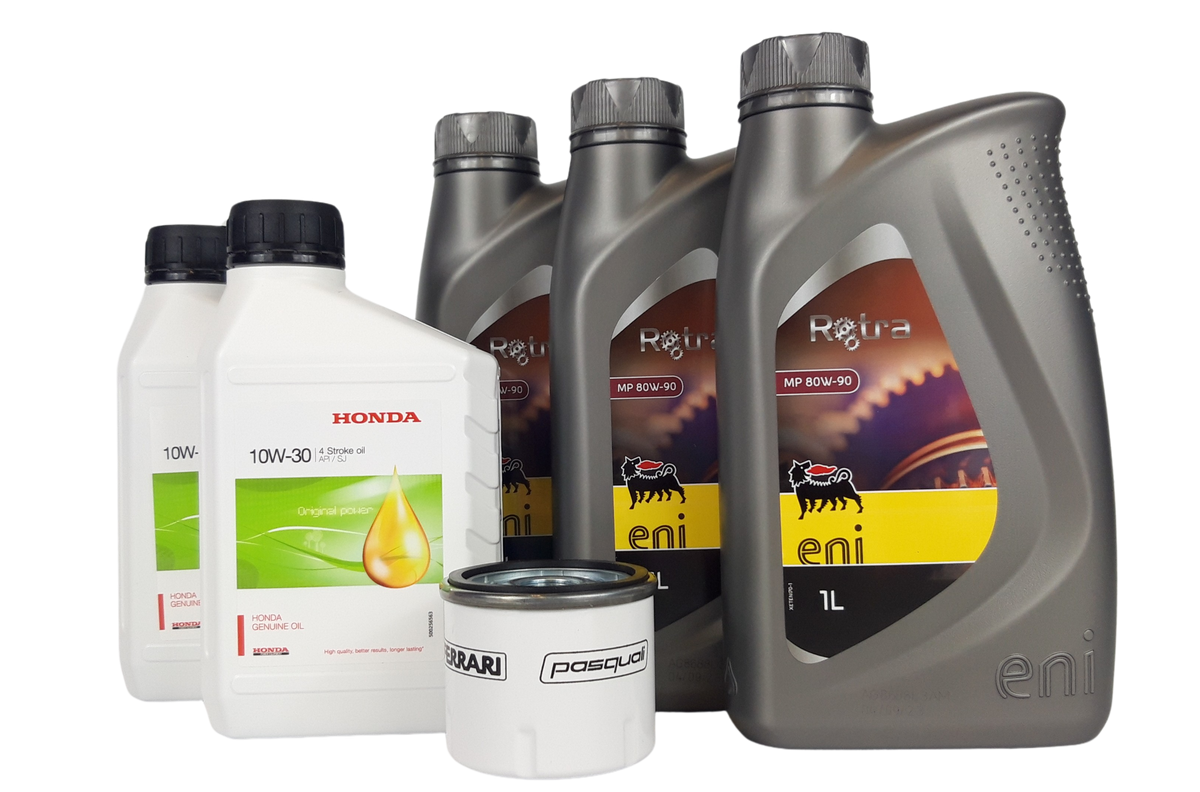 Filtr oleju, oleje do ciągnika Pasquali XB Powersafe Honda - zestaw serwisowy