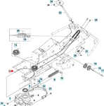 Oryginalna linka sterownicza traktorka Husqvarna Rider (5016048-04)