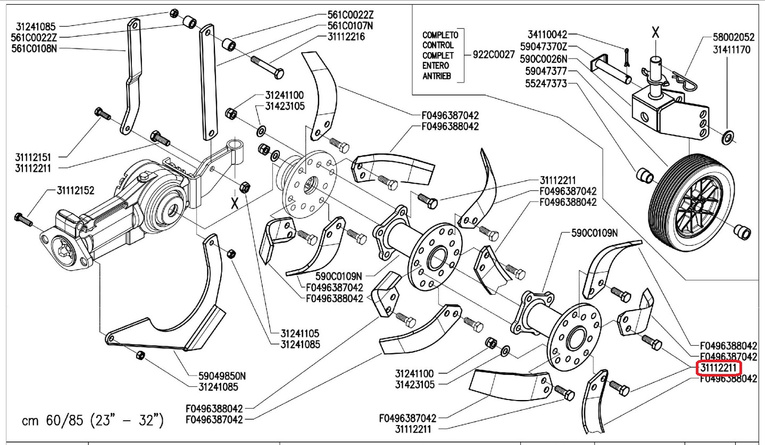 Śruba Pasquali 31112211