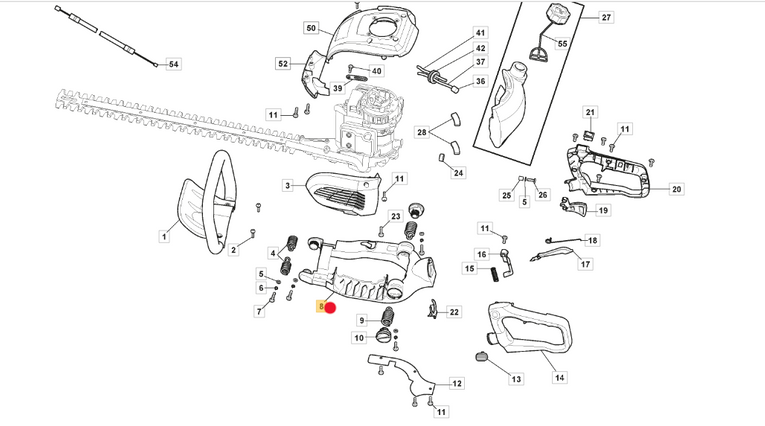 Podstawa uchwytu nożyc Stiga SHJ / SHP (123784008/0)