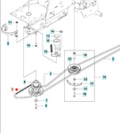 Oryginalny pasek zębaty jazdy traktorka Husqvarna Rider (5895312-01)