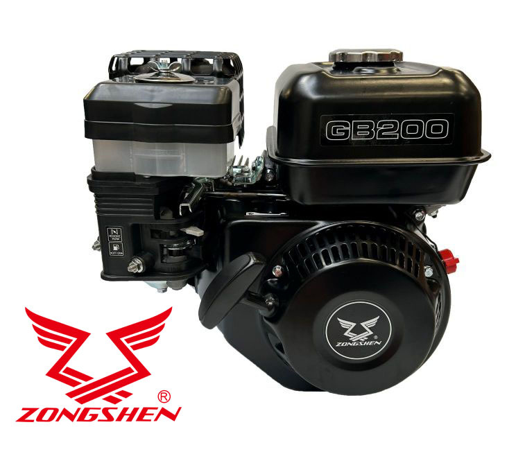 Silnik Zongshen GB200 poziomy wał / 196 cc / wał 20 x 50 mm / 6,5 HP