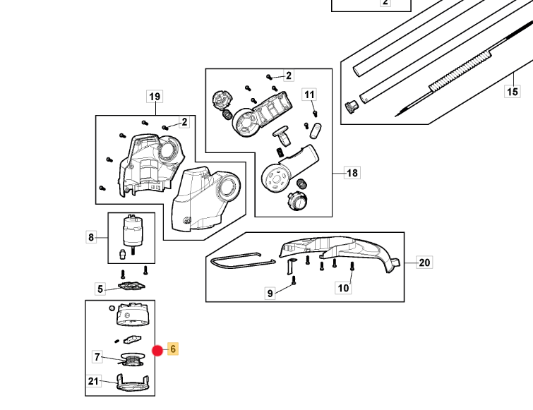Oryginalna szpula do wykaszarek Stiga GT 100 / SGT 100 (118805320/0)