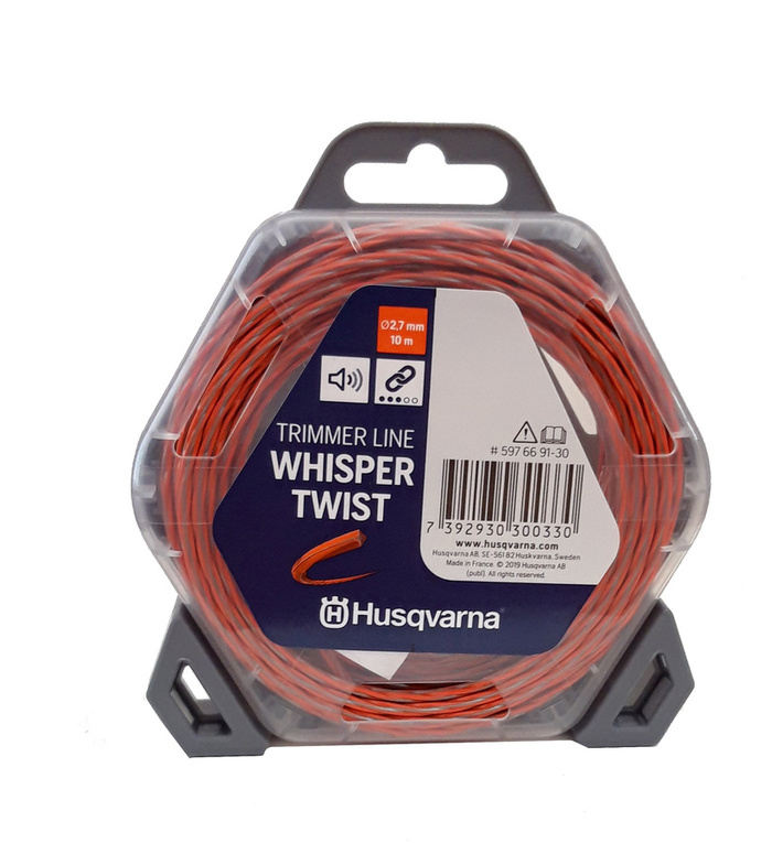 Żyłka Husqvarna Whisper Twist 2,7 mm x 10 m - profil skręcony