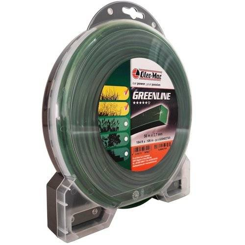 Żyłka Oleo-Mac GreenLine 2.7 mm x 56 m - kwadrat