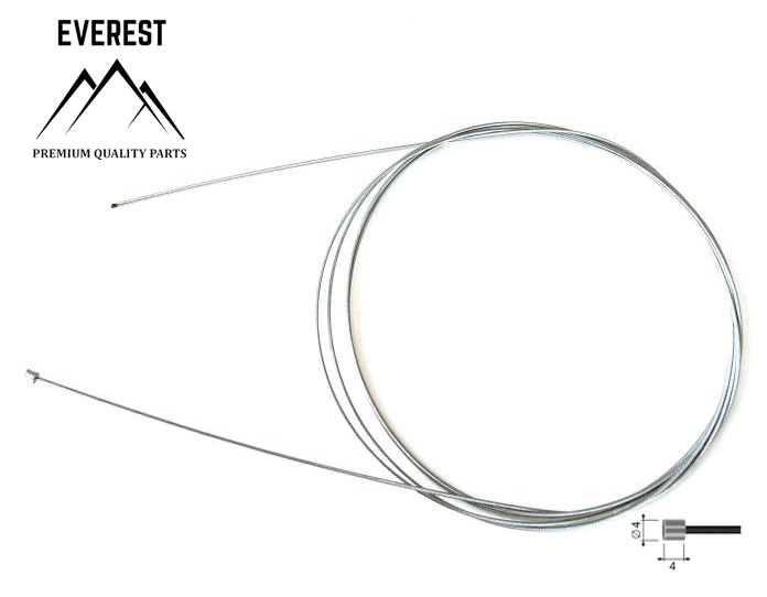 Linka stalowa uniwersalna - długość 2,5 m - końcówka walec