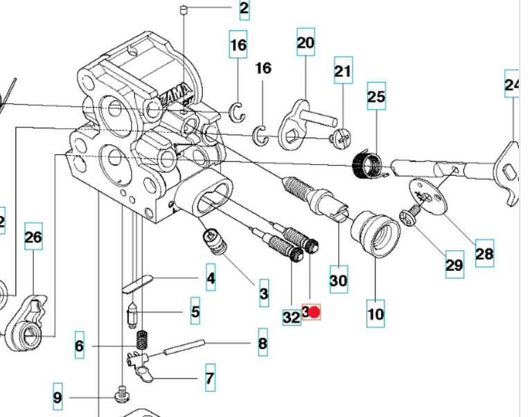 Śruba regulacji gaźnika pilarek Husqvarna 435 - 440 (504909201)