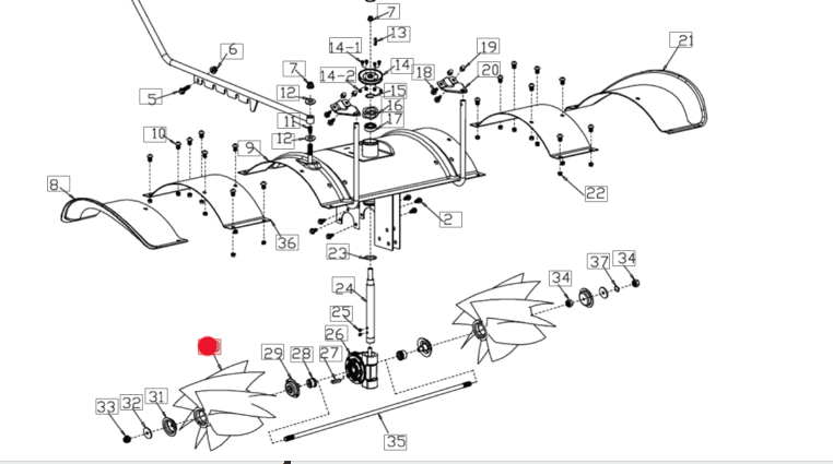 Wkład szczotki zamiatarki OM-Line PKM100 (OB-SPAS1105000100)