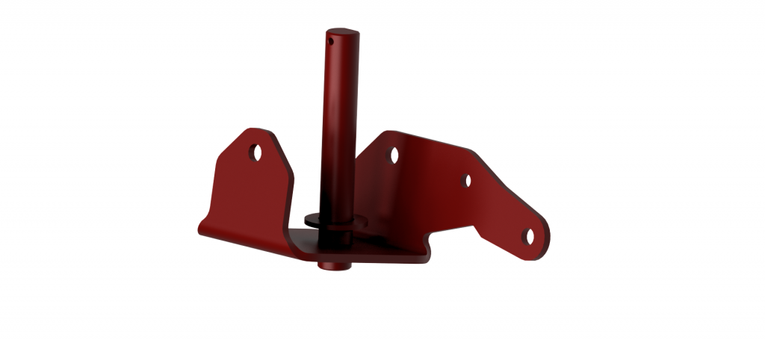 Oś koła siedziska Dakr BPR-2 prawa z mocowaniem (41000.408)